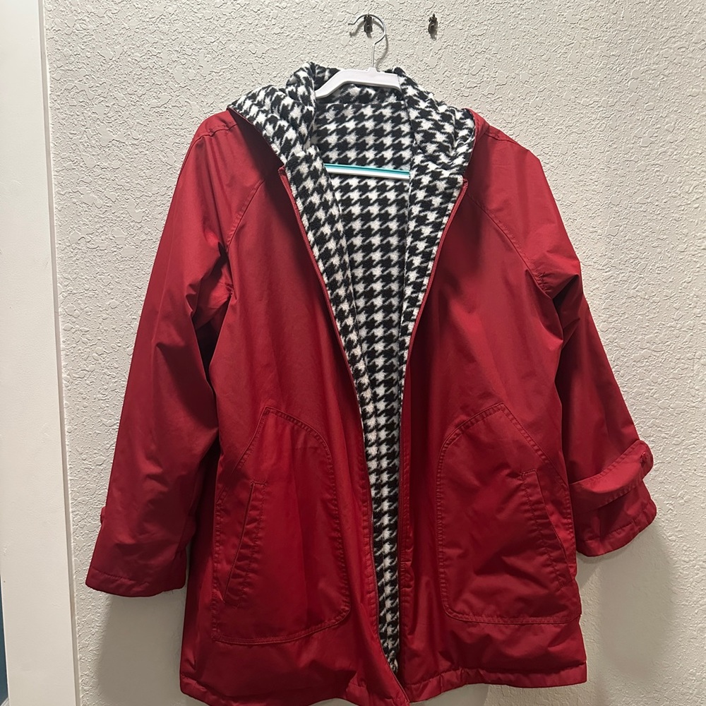 Houndstooth Reversible Coat
